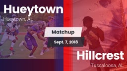Matchup: Hueytown  vs. Hillcrest  2018