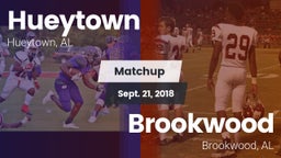 Matchup: Hueytown  vs. Brookwood  2018