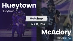 Matchup: Hueytown  vs. McAdory  2020