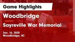 Woodbridge  vs Sayreville War Memorial  Game Highlights - Jan. 16, 2020