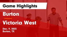 Burton  vs Victoria West  Game Highlights - Dec. 9, 2023