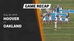Hoover football highlights Recap: Hoover  vs. Oakland  2015