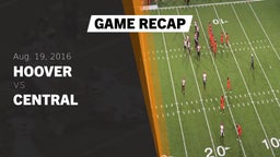 Hoover football highlights Recap: Hoover  vs. Central  2016