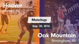 Matchup: Hoover  vs. Oak Mountain  2016