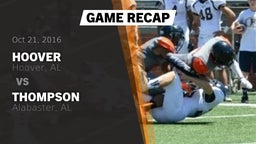 Recap: Hoover  vs. Thompson  2016