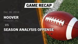 Recap: Hoover  vs. Season Analysis Offense 2016