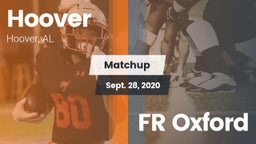 Matchup: Hoover  vs. FR Oxford 2020