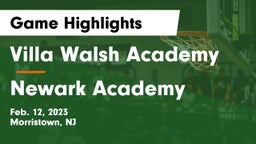 Villa Walsh Academy  vs Newark Academy Game Highlights - Feb. 12, 2023
