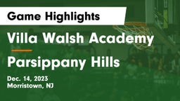 Villa Walsh Academy  vs Parsippany Hills  Game Highlights - Dec. 14, 2023