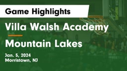 Villa Walsh Academy  vs Mountain Lakes  Game Highlights - Jan. 5, 2024