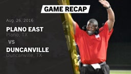 Recap: Plano East  vs. Duncanville  2016