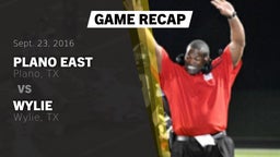Recap: Plano East  vs. Wylie  2016