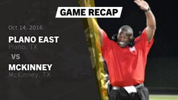Recap: Plano East  vs. McKinney  2016