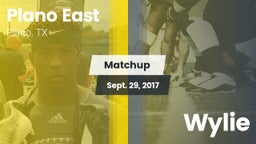 Matchup: Plano East High Scho vs. Wylie 2017