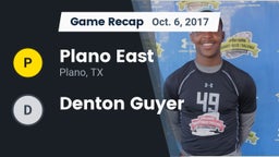 Recap: Plano East  vs. Denton Guyer 2017