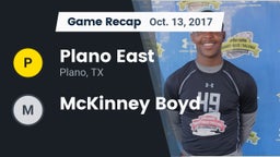 Recap: Plano East  vs. McKinney Boyd 2017