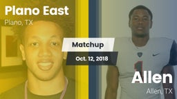 Matchup: Plano East High Scho vs. Allen  2018