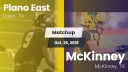 Matchup: Plano East High Scho vs. McKinney  2018