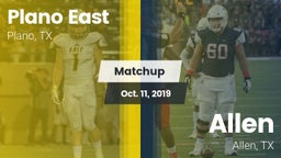 Matchup: Plano East High Scho vs. Allen  2019