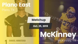 Matchup: Plano East High Scho vs. McKinney  2019