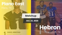 Matchup: Plano East High Scho vs. Hebron  2020