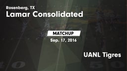 Matchup: Lamar Consolidated vs. UANL Tigres 2016