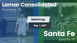 Matchup: Lamar Consolidated vs. Santa Fe  2017