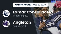 Recap: Lamar Consolidated  vs. Angleton  2020