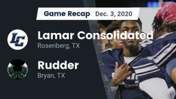 Recap: Lamar Consolidated  vs. Rudder  2020