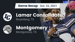 Recap: Lamar Consolidated  vs. Montgomery  2021