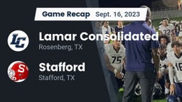 Recap: Lamar Consolidated  vs. Stafford  2023
