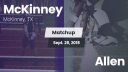 Matchup: McKinney  vs. Allen  2018