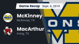 Recap: McKinney  vs. MacArthur  2019