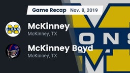 Recap: McKinney  vs. McKinney Boyd  2019