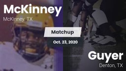 Matchup: McKinney  vs. Guyer  2020