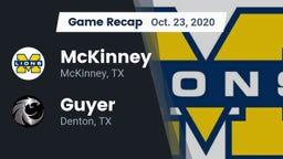 Recap: McKinney  vs. Guyer  2020