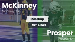 Matchup: McKinney  vs. Prosper  2020