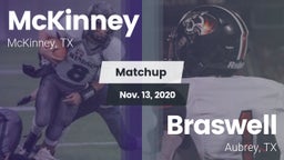 Matchup: McKinney  vs. Braswell  2020