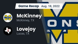Recap: McKinney  vs. Lovejoy  2022
