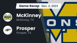 Recap: McKinney  vs. Prosper  2023