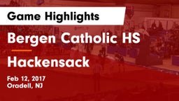 Bergen Catholic HS vs Hackensack Game Highlights - Feb 12, 2017