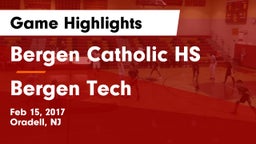 Bergen Catholic HS vs Bergen Tech  Game Highlights - Feb 15, 2017