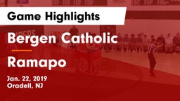 Bergen Catholic  vs Ramapo  Game Highlights - Jan. 22, 2019