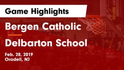 Bergen Catholic  vs Delbarton School Game Highlights - Feb. 28, 2019