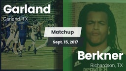 Matchup: Garland  vs. Berkner  2017