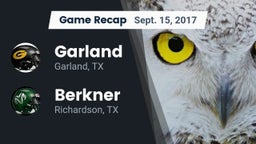 Recap: Garland  vs. Berkner  2017