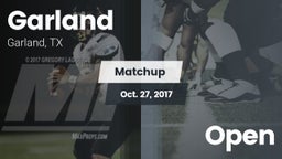 Matchup: Garland  vs. Open 2017