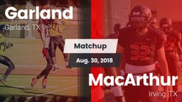 Matchup: Garland  vs. MacArthur  2018