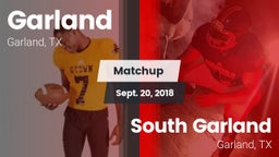 Matchup: Garland  vs. South Garland  2018