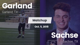 Matchup: Garland  vs. Sachse  2018